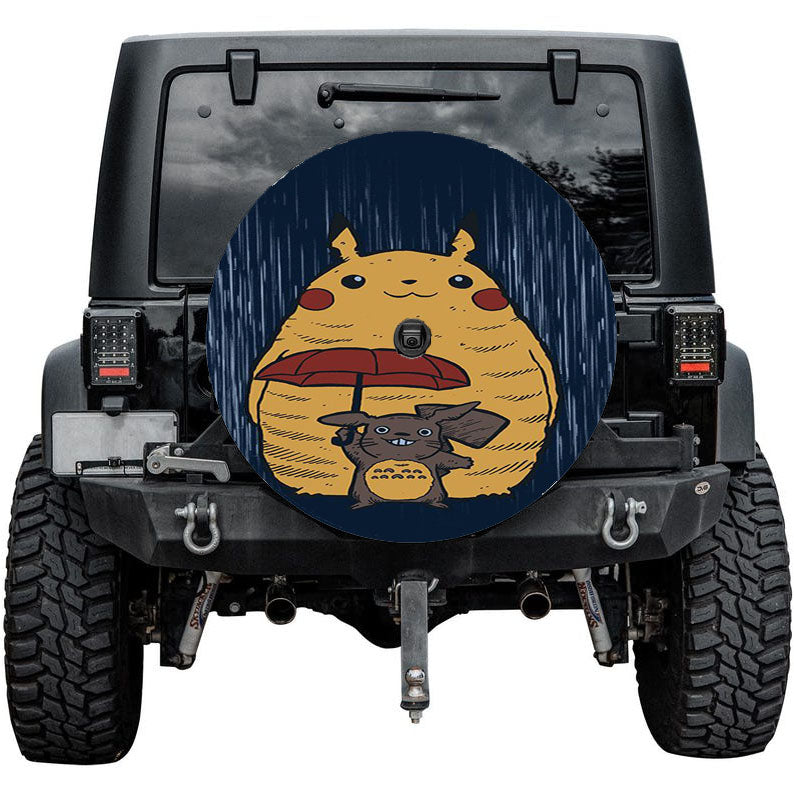 Pikachu Totoro Tire Cover