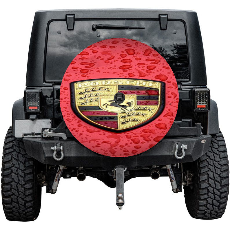 Porsche Car Logo Tire Cover