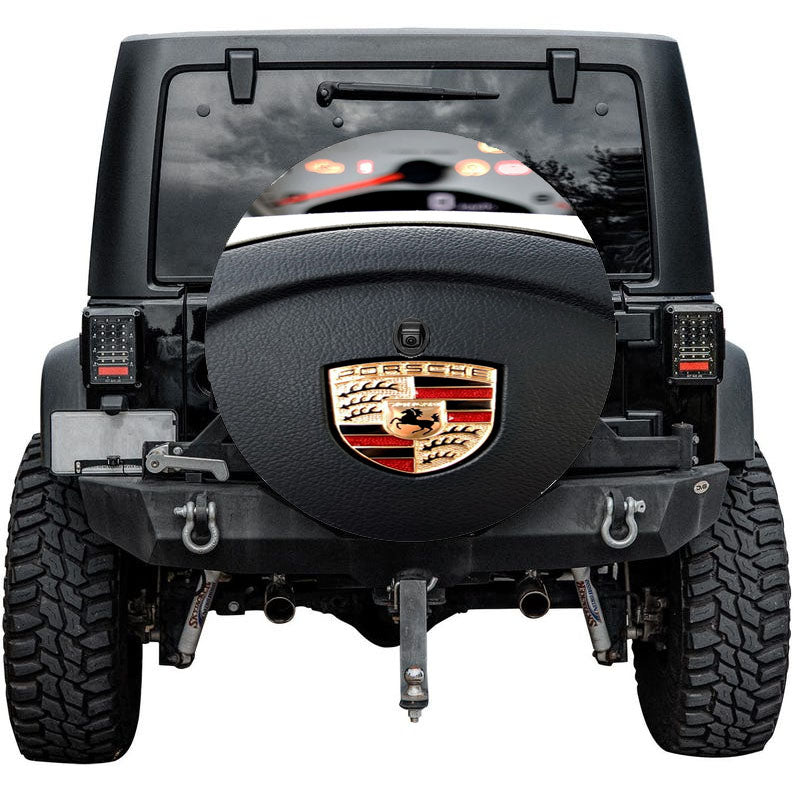Porsche Drive Car Logo Tire Cover