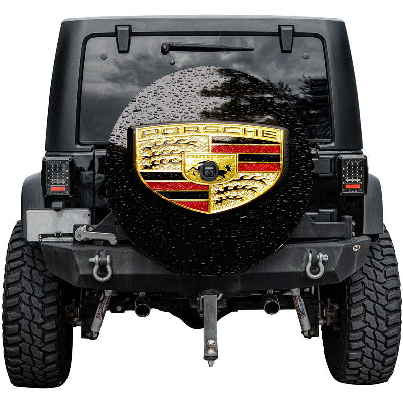 Porsche Emblem Tire Cover