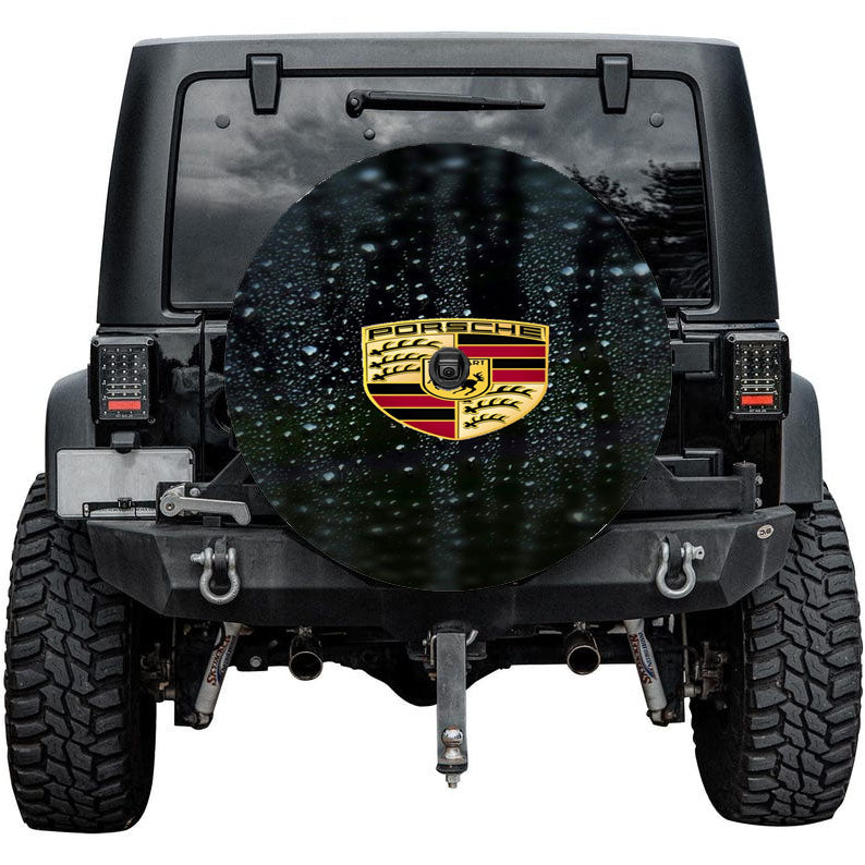 Porsche Wallpaper Logo Tire Cover
