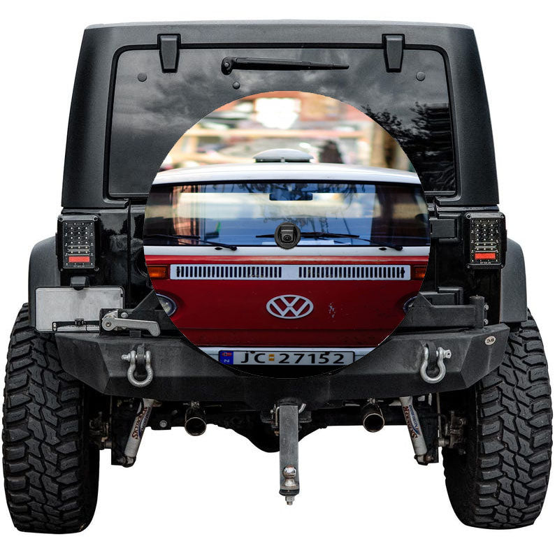 Red Volkswagen Tire Cover