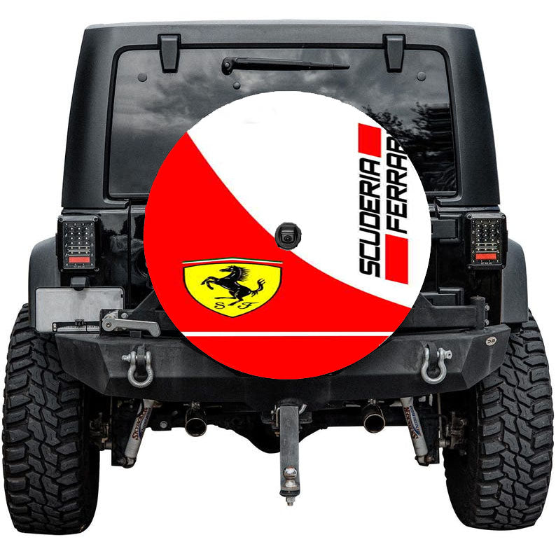 Scuderia Ferrari Logo Tire Cover