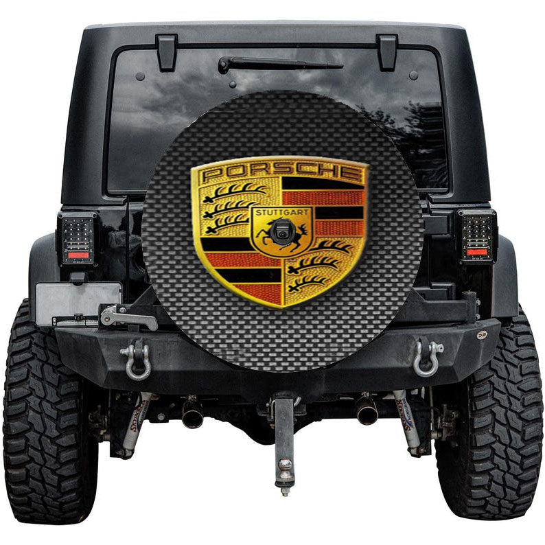 Simple Porsche Logo Tire Cover