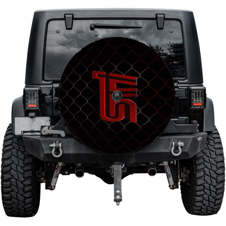 Subaru Sti Red Tire Cover