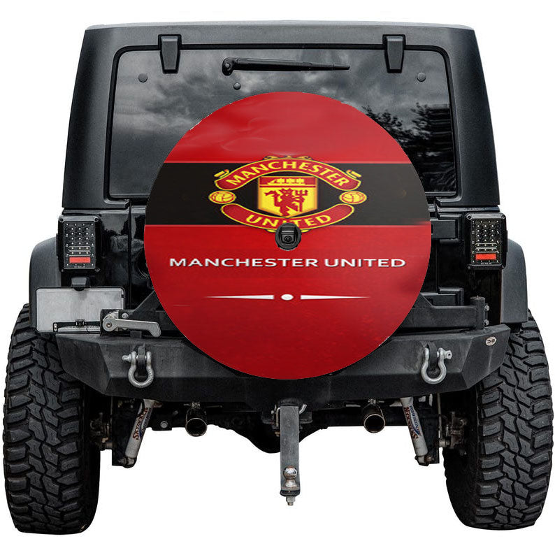 The Red Devils Manchester United Tire Cover