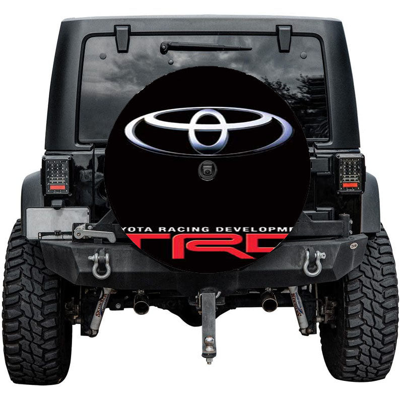 Toyota Trd Logo Red Tire Cover