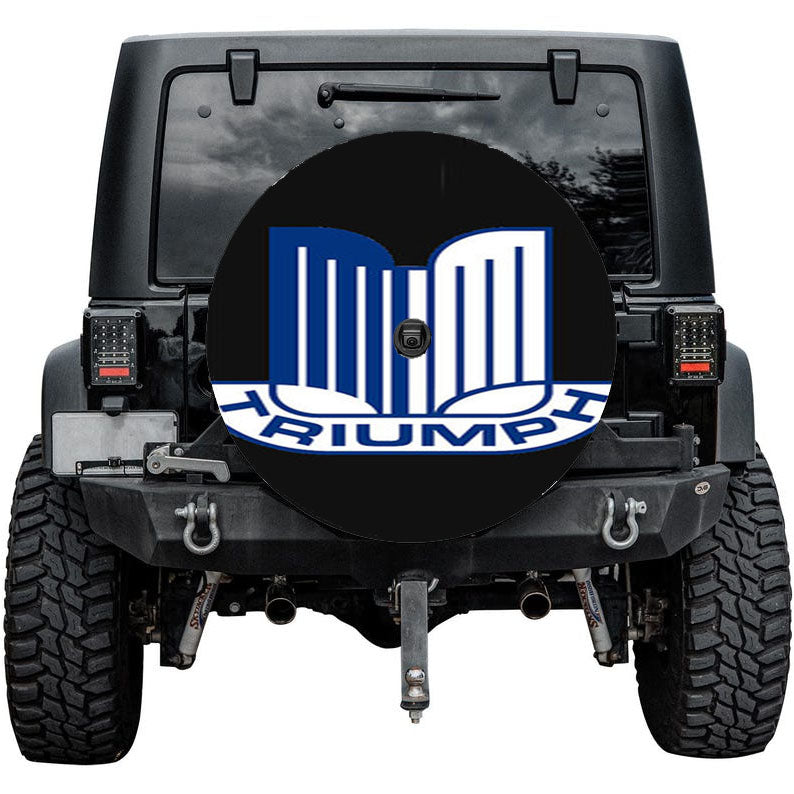 Triumph Logo Dark Grey Tire Cover