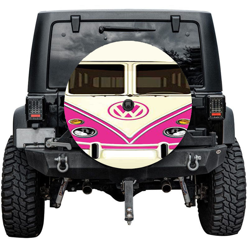 Vw Van Pink Tire Cover
