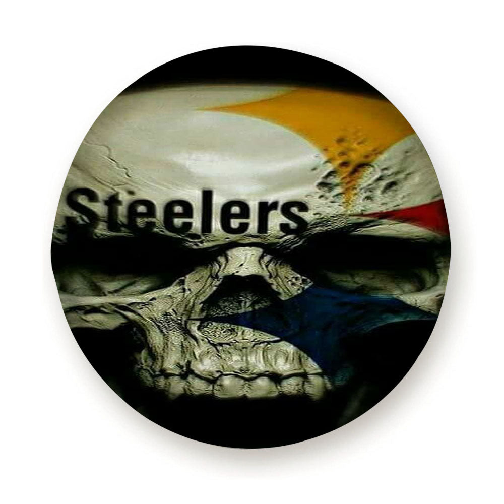 3D Skull Pittsburgh Steelers Tire Cover