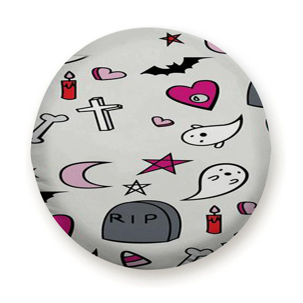 A Creepy Cute Halloween Tire Cover