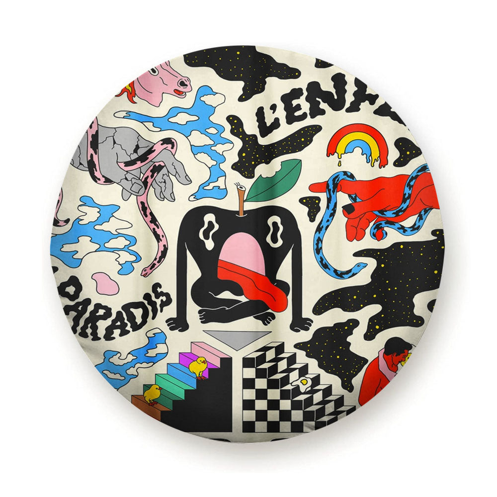 Abstract And Colourful Tire Cover