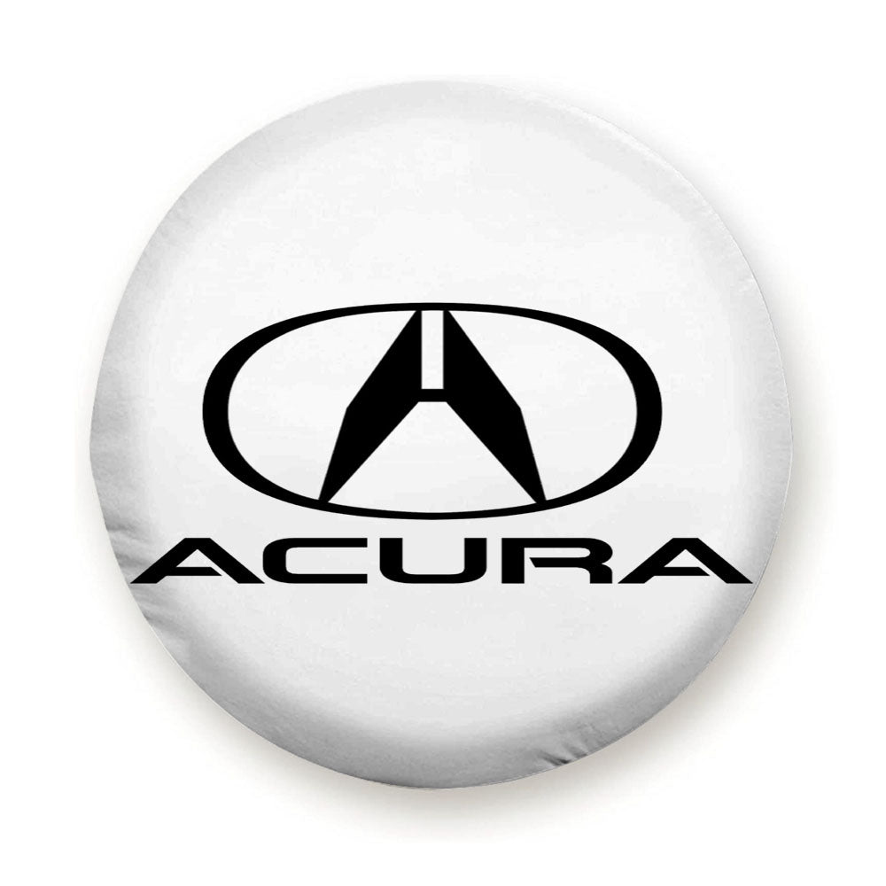 Acura Logo White Tire Cover