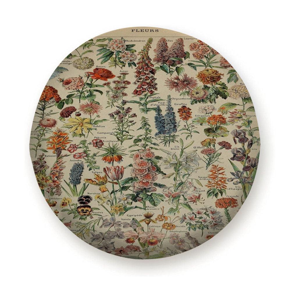 Adolphe Millot'S Flowers Tire Cover