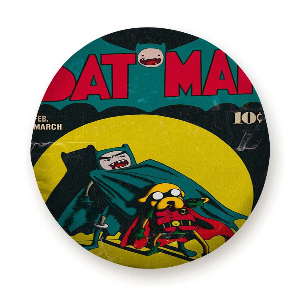 Adventure Time Batman And Robin Comic Tire Cover