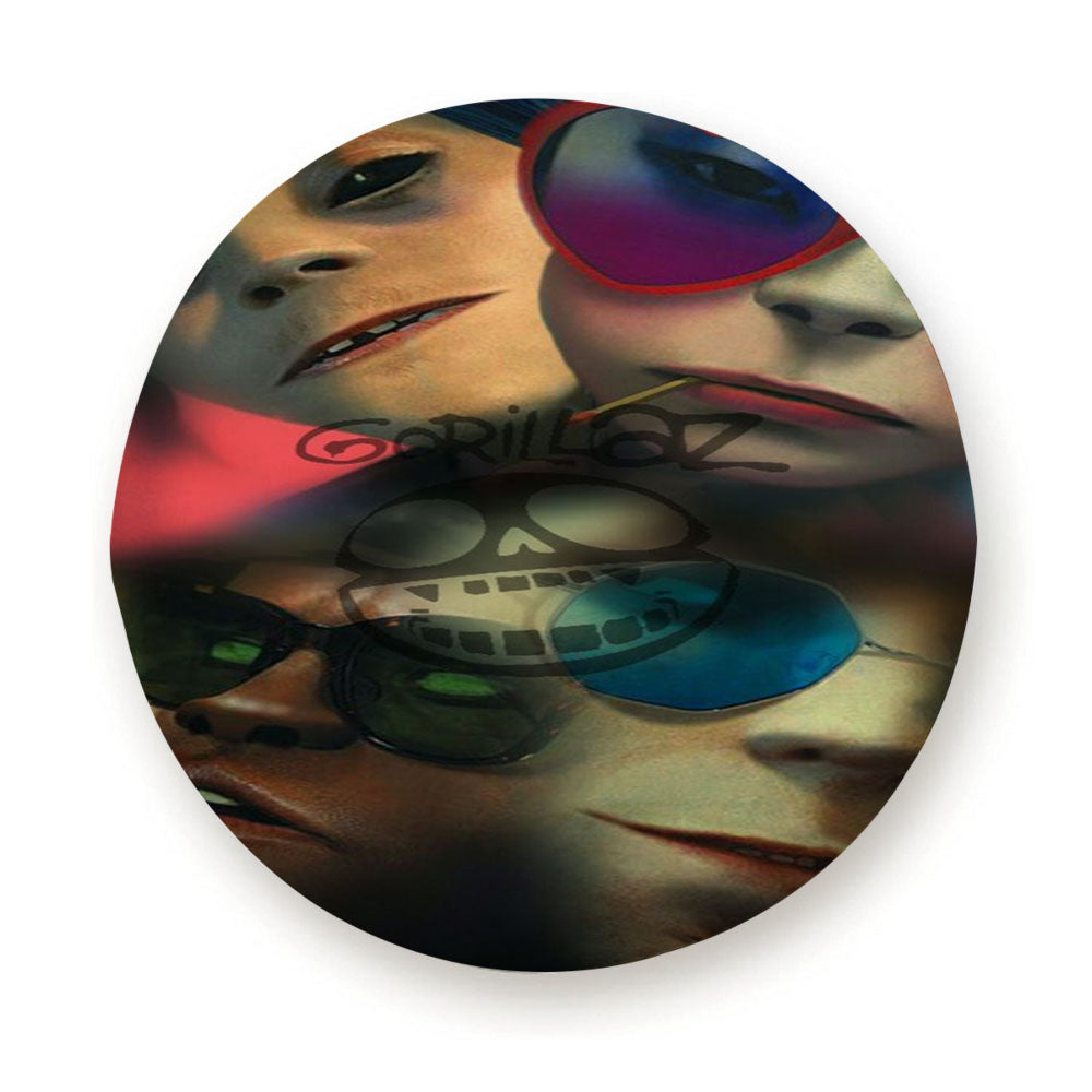 Aesthetic Gorillaz Band Face Art Tire Cover