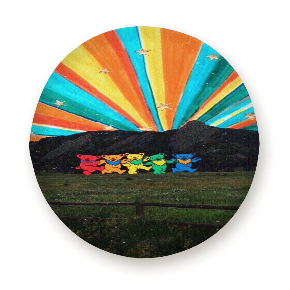 Aesthetic Hippie Art Moutain Bears Tire Cover