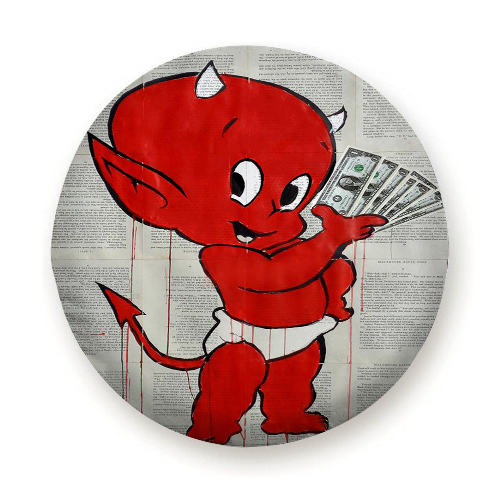 Aesthetic Red Cute Baby Devil Tire Cover