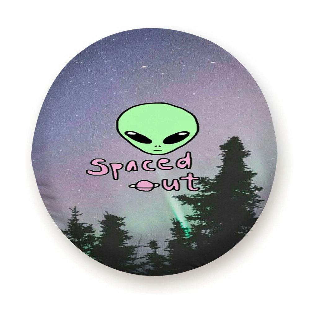 Aesthetic Spaced Out Alien Tire Cover