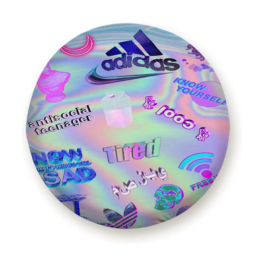 Aesthetic Vaporwave Tire Cover