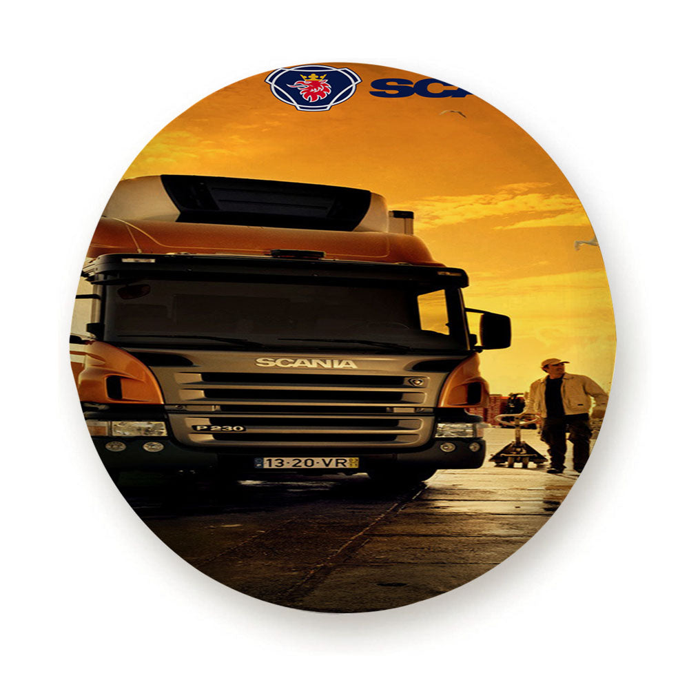 Afternoon Scania Logo Blue Tire Cover