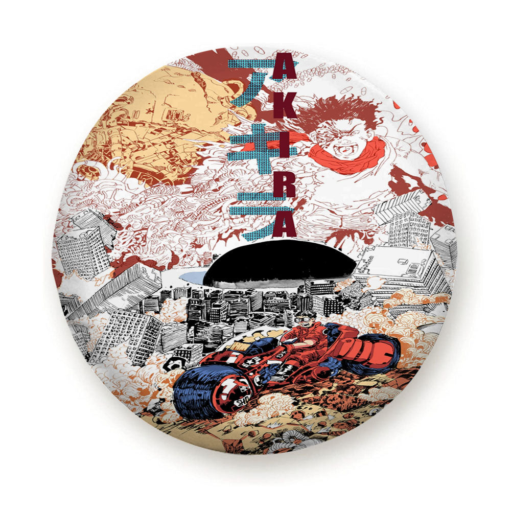 Akira Abstract Doodle Art Style Tire Cover