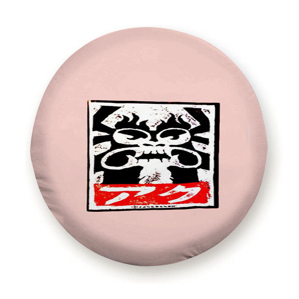 Aku Samurai Jack X Obey Giant Parody Slaps Street Art Tire Cover