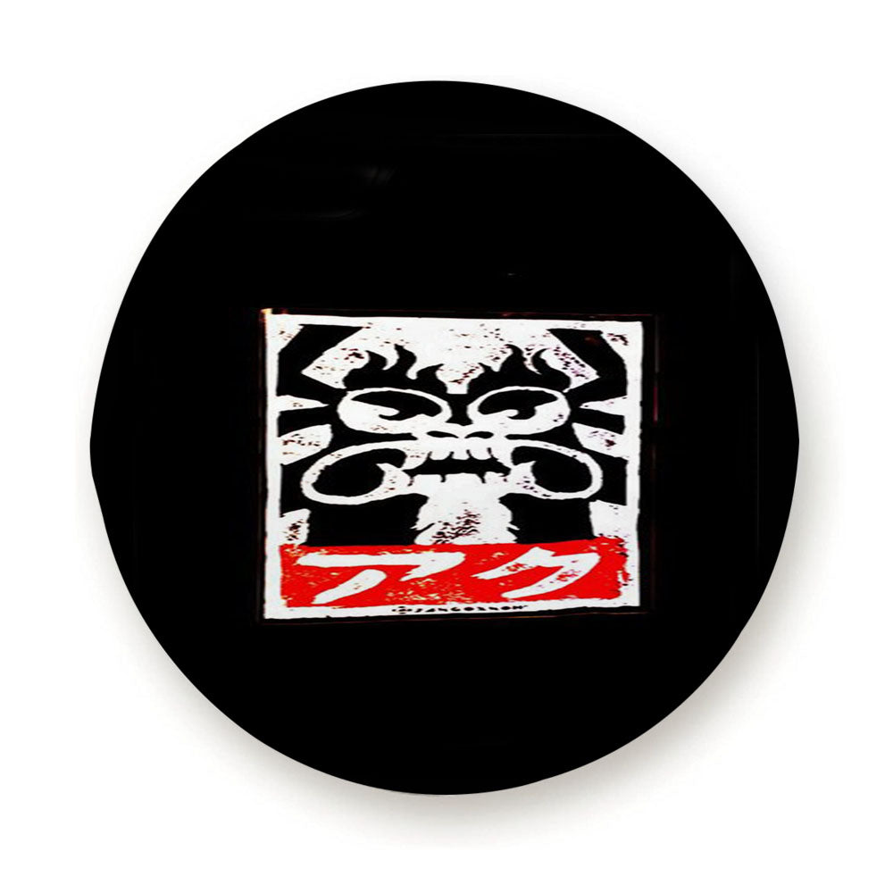 Aku Samurai Jack X Obey Slaps Street Art Tire Cover