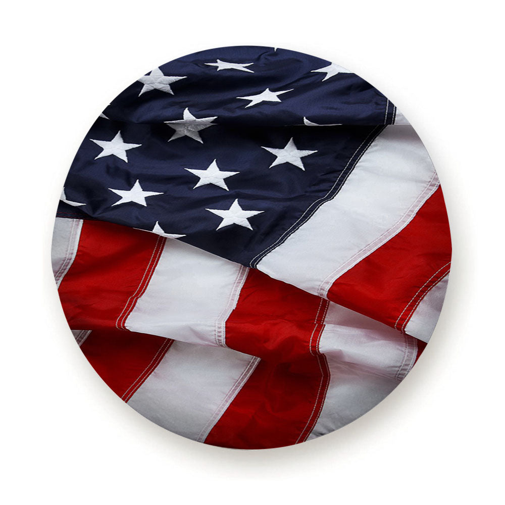 American Flag Ruffled Tire Cover