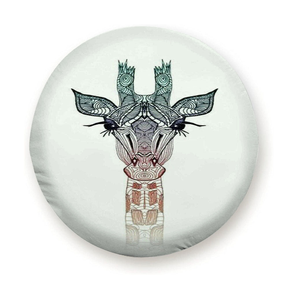 Apfelkiste Gummi Hulle Ultrathun Flower Giraffe Tire Cover