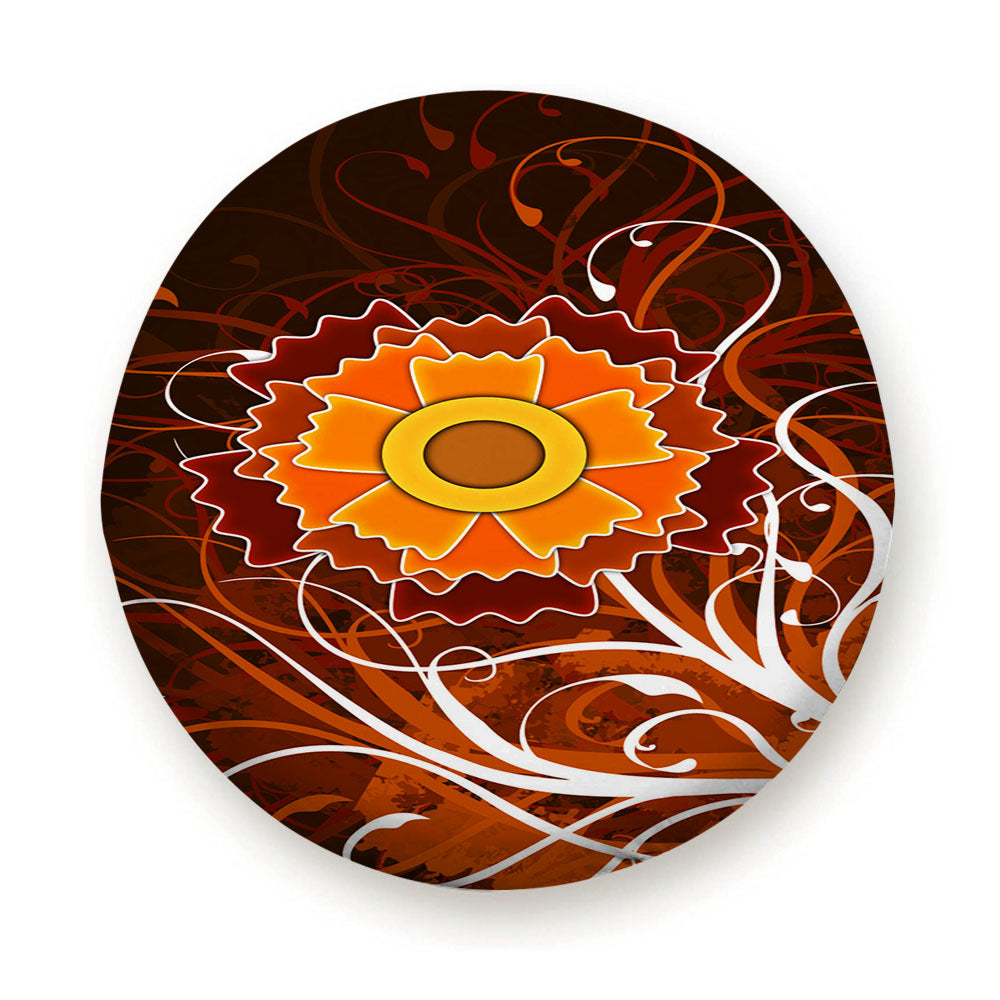 Autumn Flower Vector Tire Cover