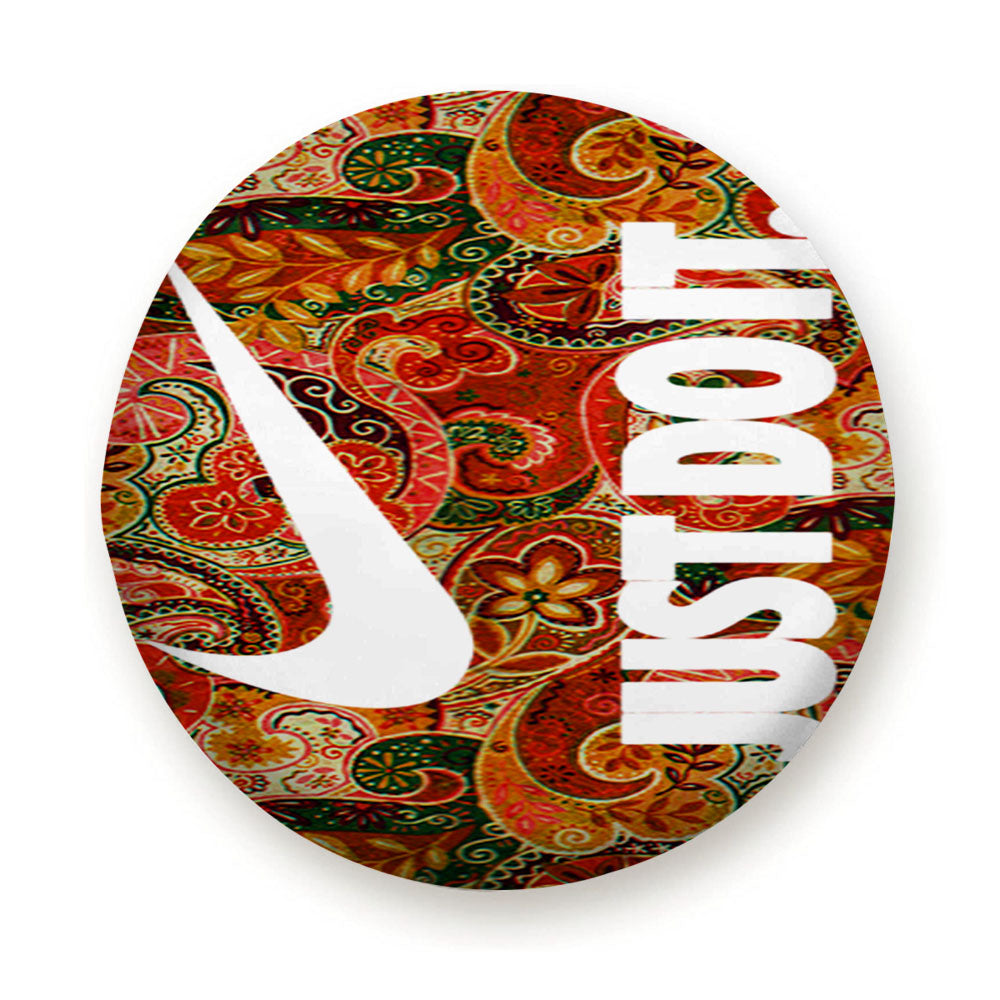 Autumn Paisley Pattern Nike Just Do It Tire Cover