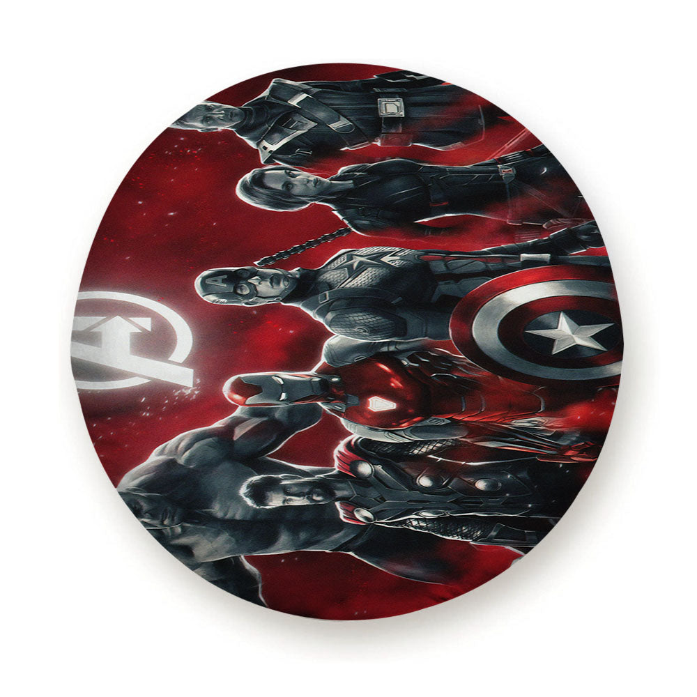 Avengers Endgame Characters Red Tire Cover