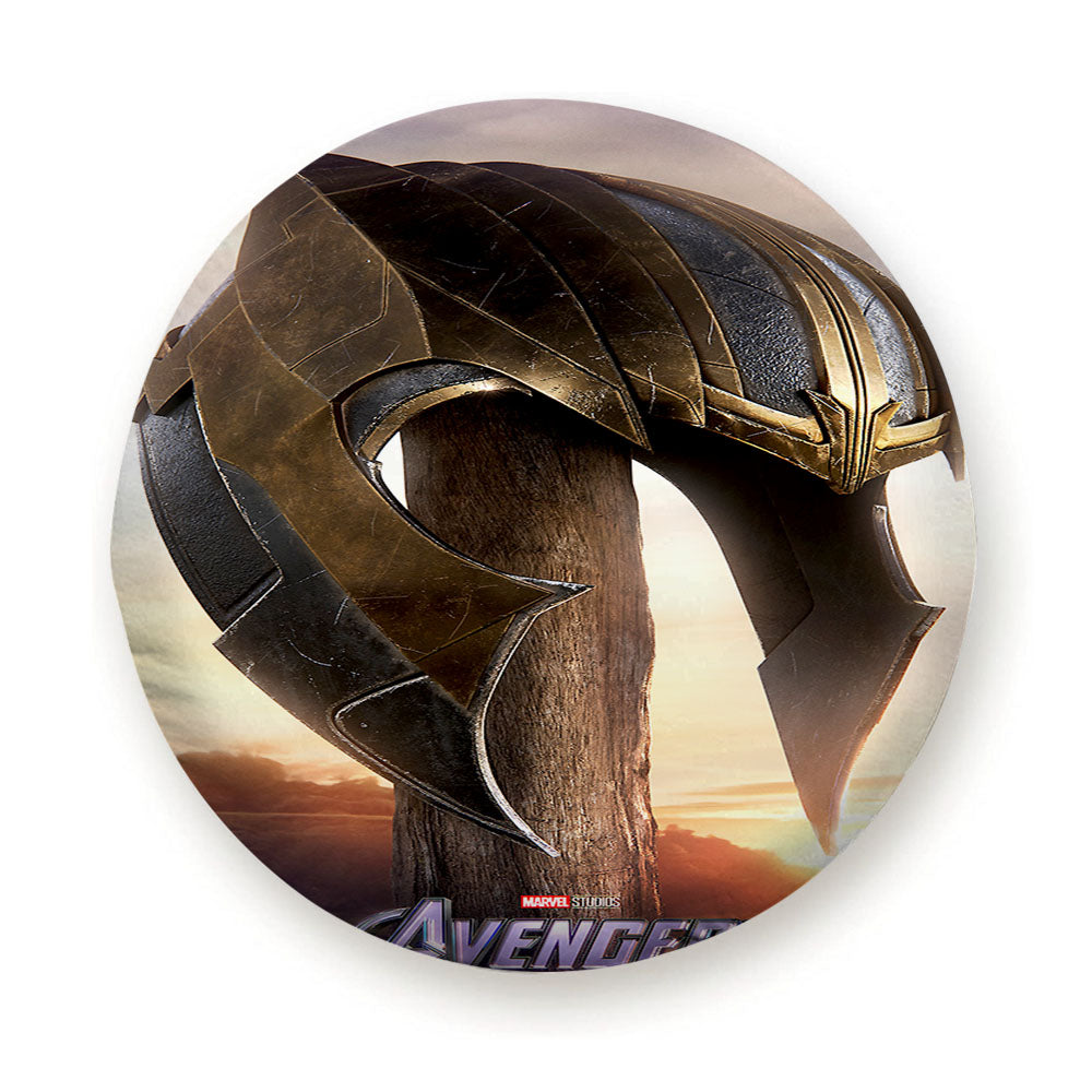 Avengers Endgame Helmet Thanos Poster Tire Cover