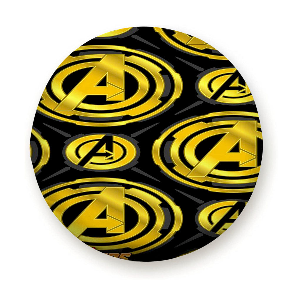 Avengers Gold Emblem Tire Cover