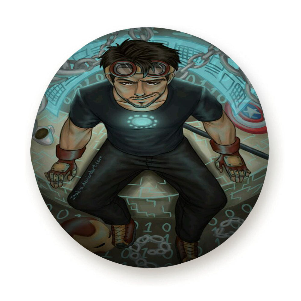 Avengers Iron Man Ilussion Tire Cover