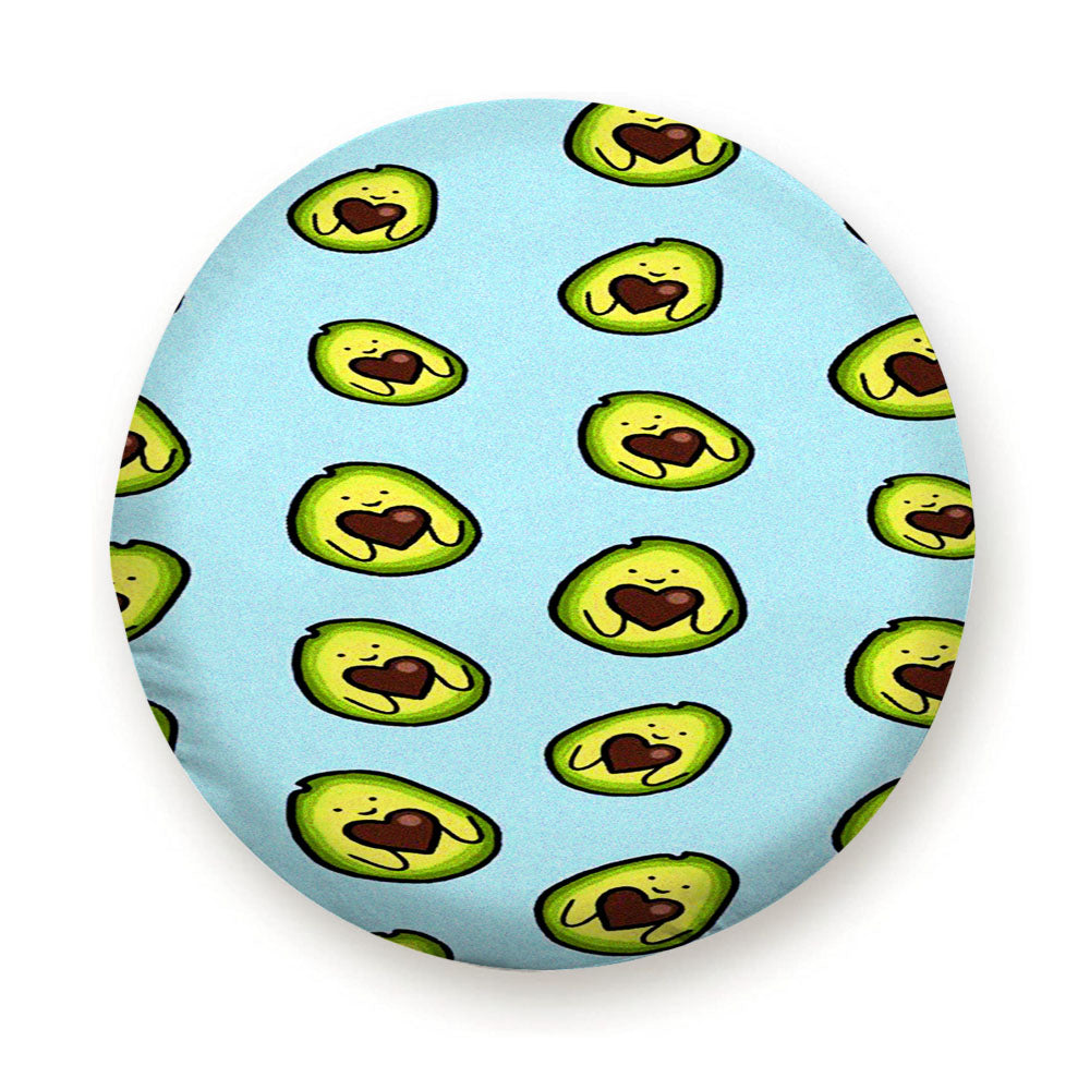 Avocado Cartoon Cute Pattern Tire Cover