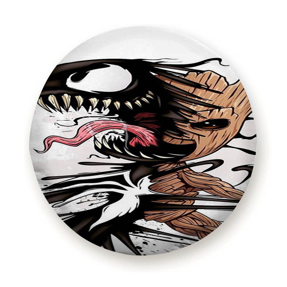 Baby Groot And Venom Tire Cover