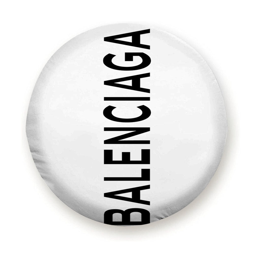 Balenciaga Logo White Tire Cover