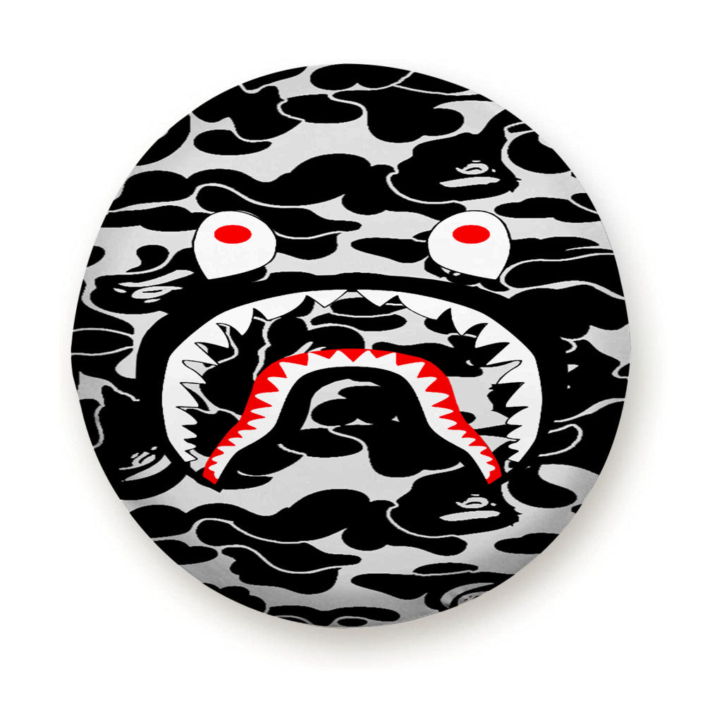 Bape Camo Shark Black Tire Cover