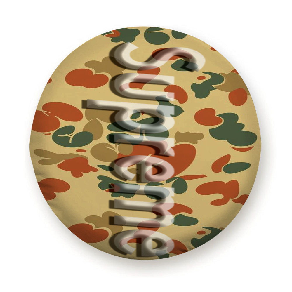 Bape Camo Shark Face Font White Tire Cover