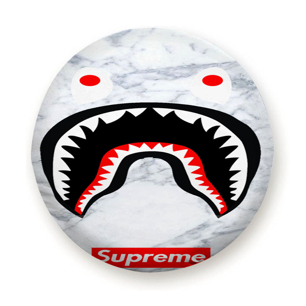 Bape Camo Shark Face Marble Tire Cover