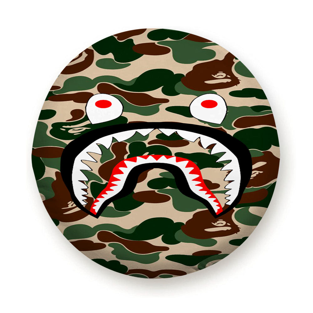 Bape Camo Shark Green Tire Cover