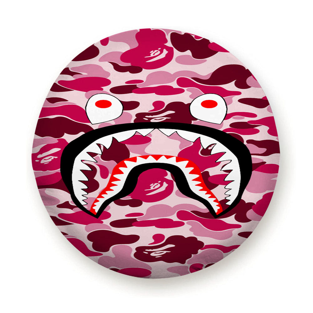 Bape Camo Shark Pink Tire Cover