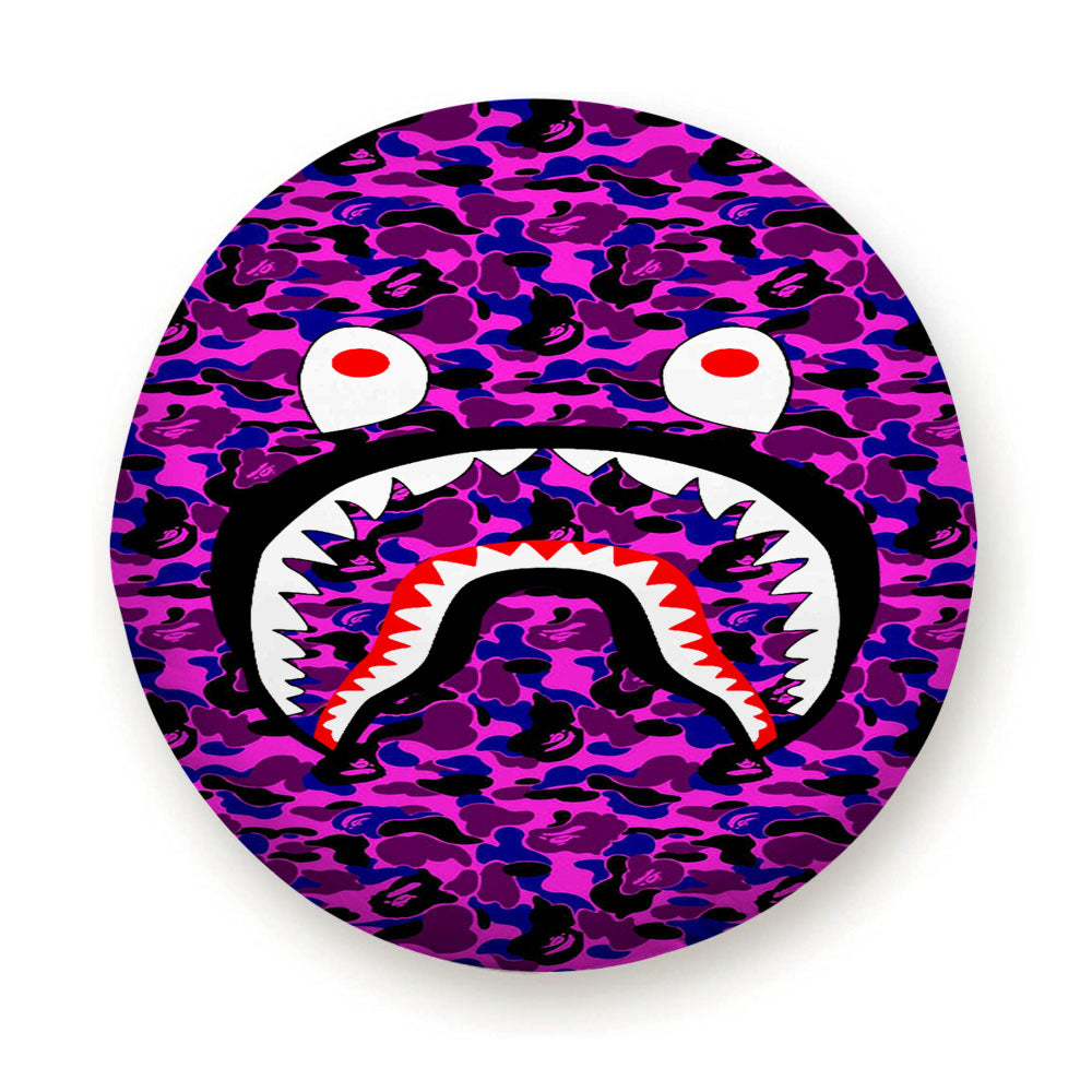 Bape Camo Shark Purple Tire Cover
