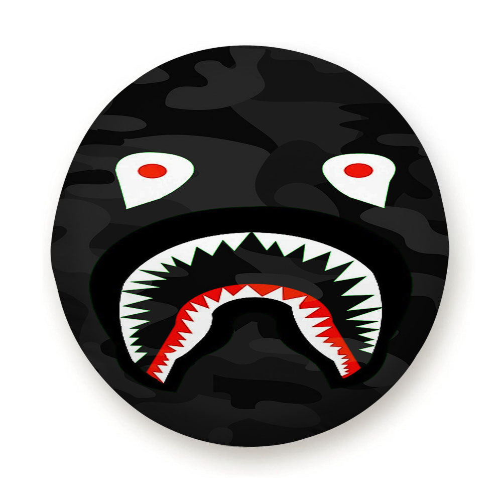 Bape Face Shark Black Camo Tire Cover