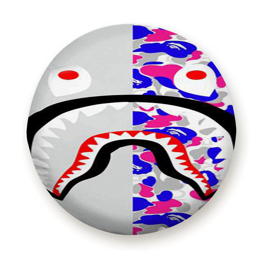 Bape Grey Shark Tire Cover