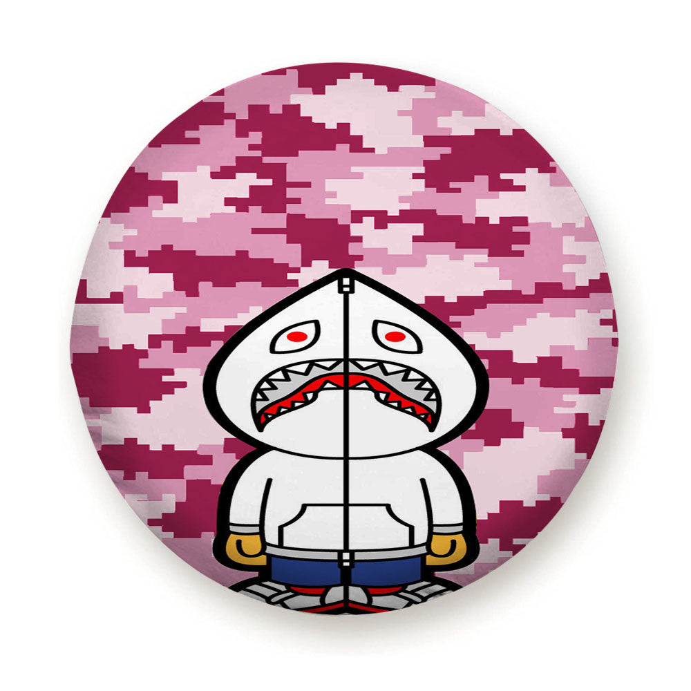 Bape Hoodie Camouflage 8 Bit Pink Background Tire Cover