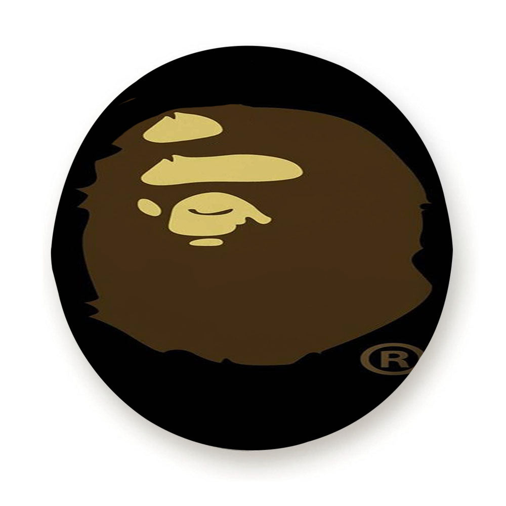 Bape Logo Brown Tire Cover