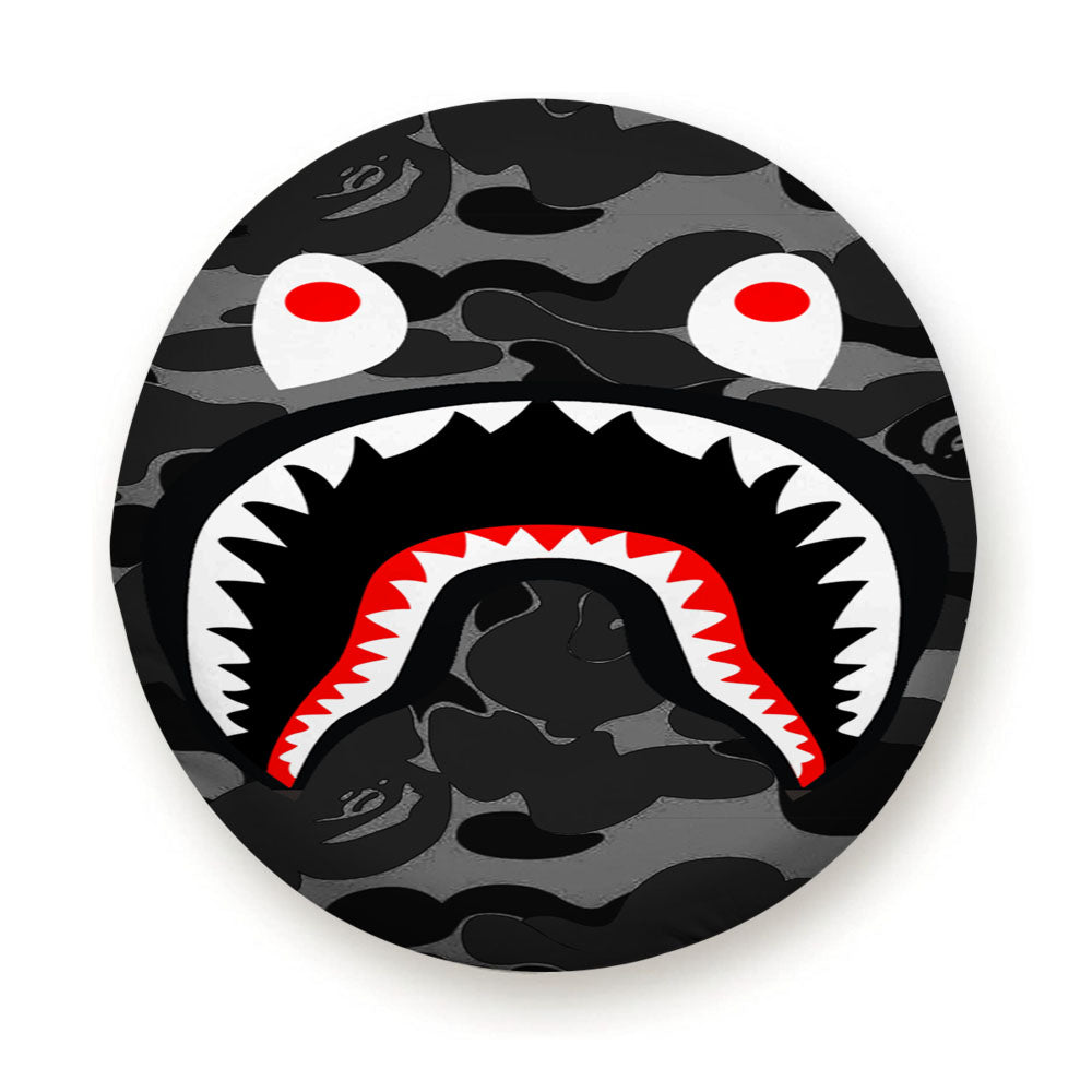 Bape Shark Black Army Pattern Tire Cover